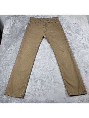 Levis 505 Jeans Mens 31X30 Brown Regular Fit No Stretch Denim Preppy Workwear